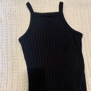 Ribbed High Neck Bodysuit